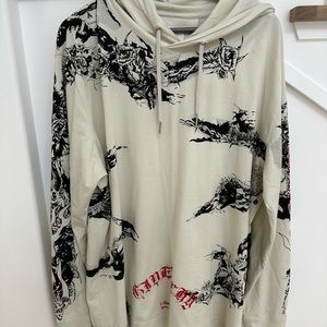 Givenchy Men long sleeve hooded tshirt